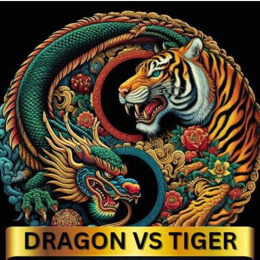 A dynamic screenshot thumbnail depicting an intense battle between a dragon and a tiger, showcasing their fierce rivalry. A fight between Dragon Vs Tiger A captivating thumbnail image featuring a dragon and a tiger engaged in a fierce duel, symbolizing their epic struggle. Dragon Vs Tiger